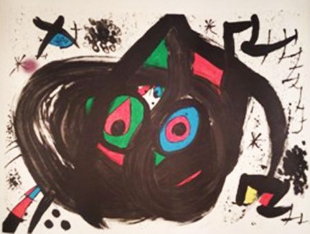 Lithographie Miró - Homentage a Joan Prats