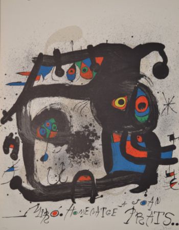 Lithographie Miró - Homentage A Joan Prats - M852