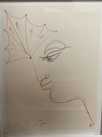 Lithographie Cocteau - Hommage 
