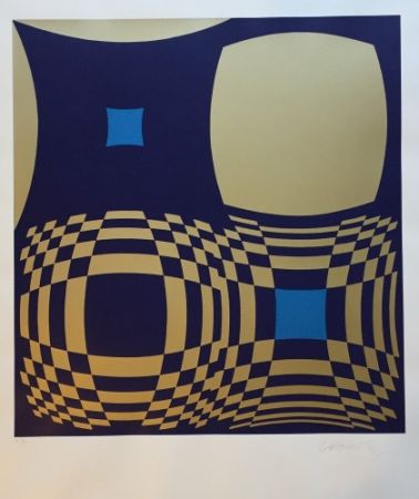 Siebdruck Vasarely - Hommage a Bartók