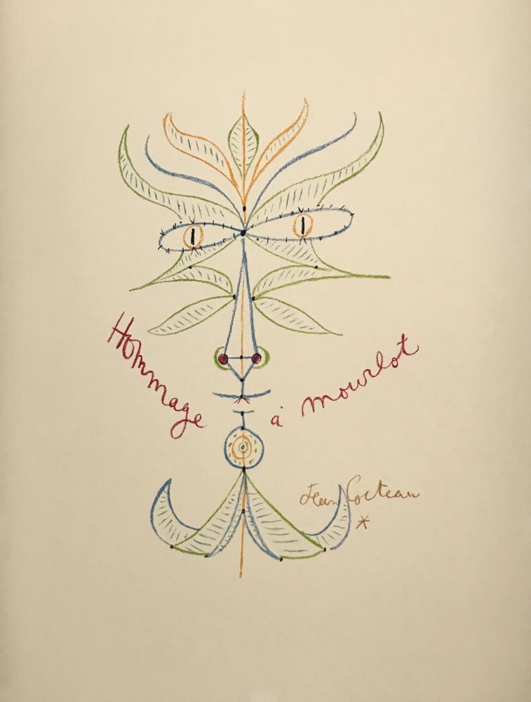 Lithographie Cocteau - Hommage a Mourlot