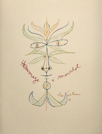 Lithographie Cocteau - Hommage a Mourlot