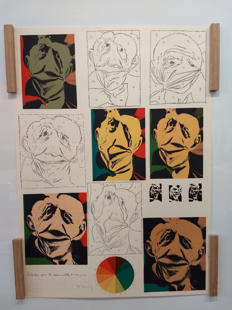 Lithographie Bury - Hommage a Picasso