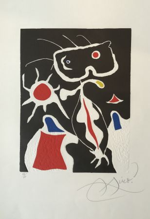 Linolschnitt Miró - Hommage a San Lazzaro