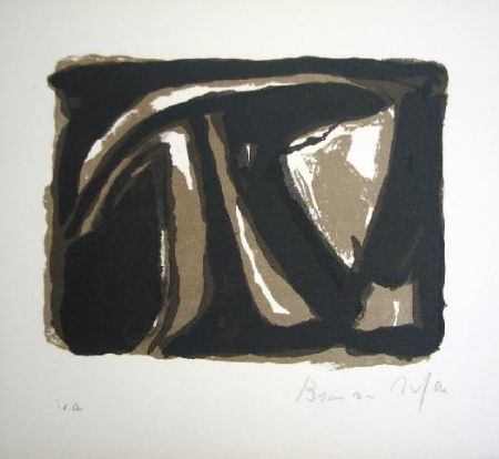 Lithographie Van Velde - Hommage Paul Celan