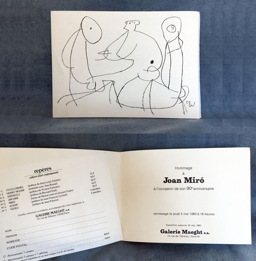 Keine Technische Miró - HOMMAGE À JOAN MIRO à l'occasion de son 90e anniversaire (1983)