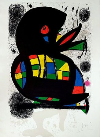 Lithographie Miró - Hommage à Maeght