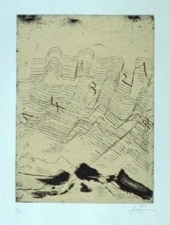 Radierung Und Aquatinta Tàpies - Hommage à Max Ernst