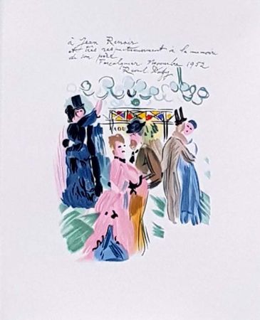 Lithographie Dufy - Hommage à Renoir