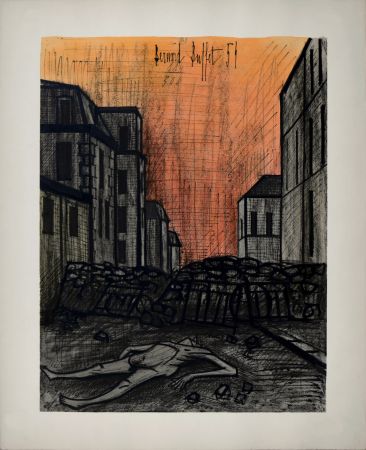 Lithographie Buffet - Horreur de la guerre, 1960 - Hand-numbered!