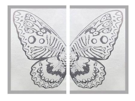 Multiple Robierb - Hybrid Silver Butterfly ll on White