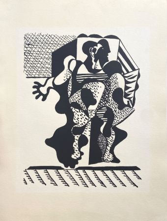 Holzschnitt Picasso (After) - Hélène chez Archimede I