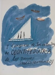 Lithographie Ràfols Casamada - I CONGRESO DE SOCIEDADA DE ODONTOPEDIATRIA