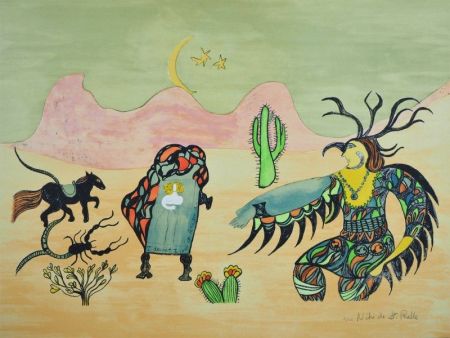 Lithographie De Saint Phalle - I dreamt I was in Arizona 
