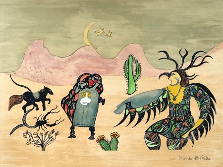 Lithographie De Saint Phalle - I dreamt I was in Arizona 