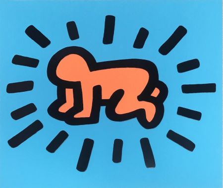 Siebdruck Haring - Icons (A) - Radiant Baby