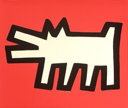 Siebdruck Haring - Icons (B) - Barking Dog