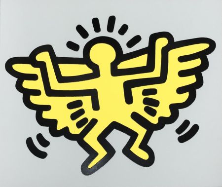 Siebdruck Haring - Icons (C) - Winged Angel