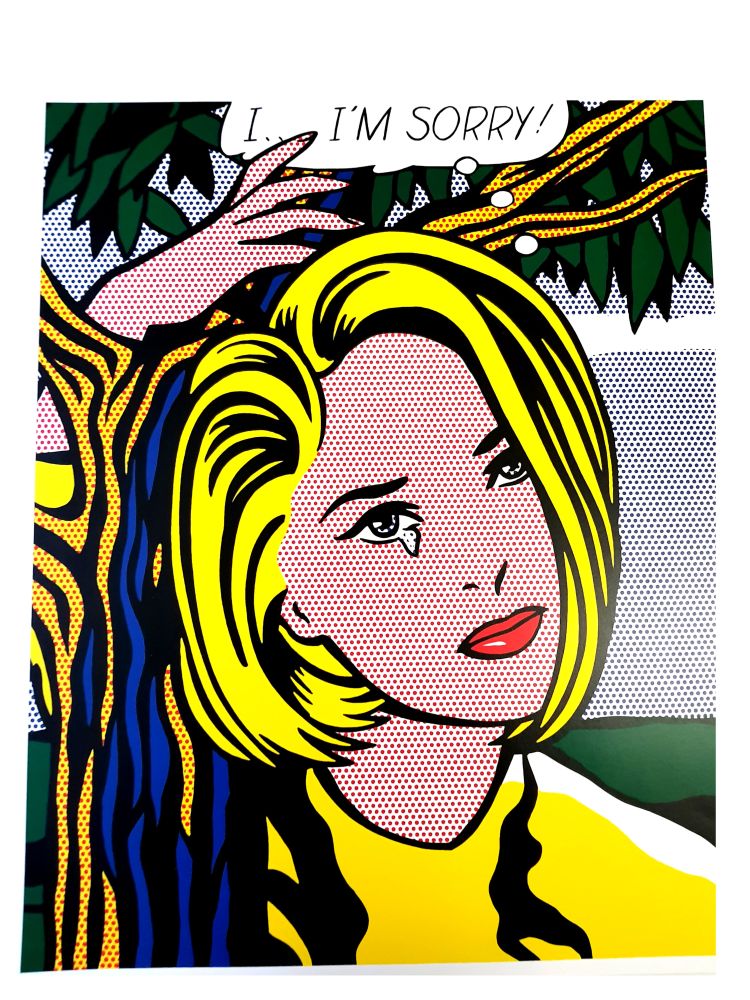 Lithographie Von Roy Lichtenstein I I M Sorry Auf Amorosart