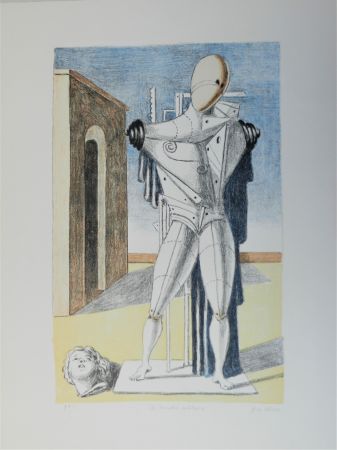 Lithographie De Chirico - Il trovatore solitario