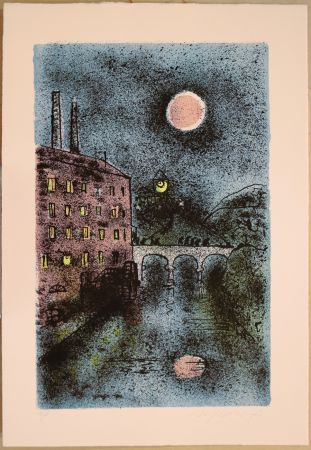 Lithographie Rognoni - Il turno di notte