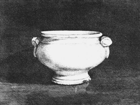 Radierung Cacciarini - Il vaso bianco