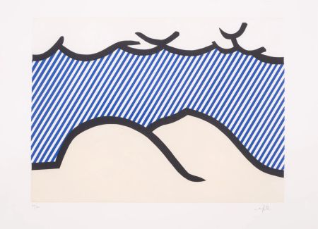 Radierung Und Aquatinta Lichtenstein - Illustration for 'De Denver au Montana, Depart 27 Mai 1972' (I)