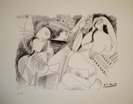 Lithographie Picasso - Ilustración para La Celestina