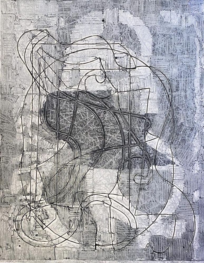 Radierung Stella - Imola Three, I (from the Circuits series
