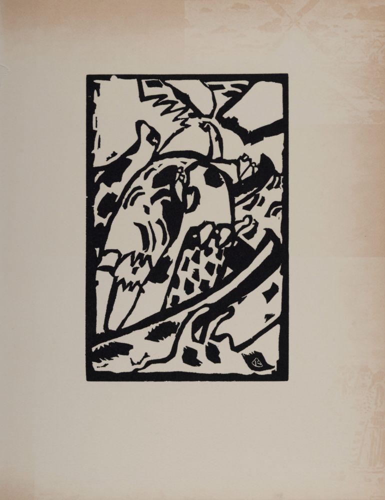 Holzschnitt Kandinsky (After) - Improvisation 7, Klänge, 1974