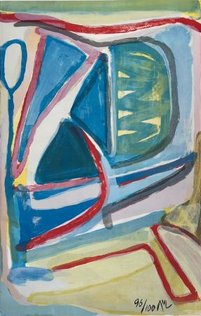 Lithographie Van Velde - Impulsion