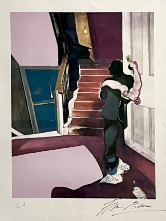 Lithographie Bacon -  In memory of George Dyer, 1976