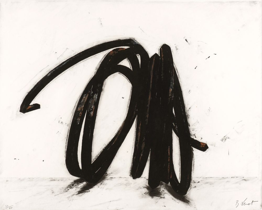 Radierung Venet - Indeterminate Line II