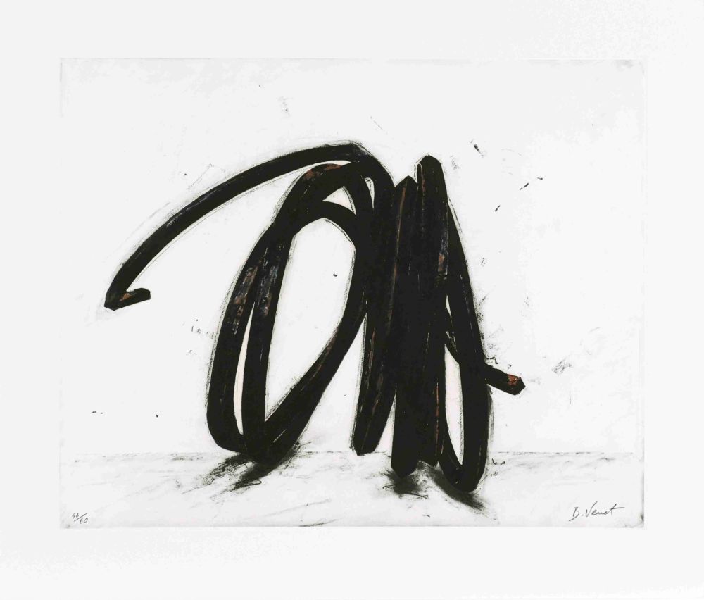 Radierung Venet - Indeterminate Line II