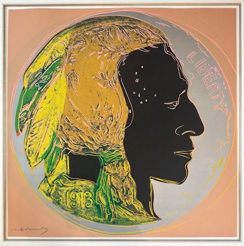 Siebdruck Warhol - Indian Head Nickel TP