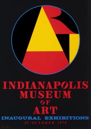 Siebdruck Indiana - Indianapolis Museum of Art, Inaugural Exhibitions, 1970