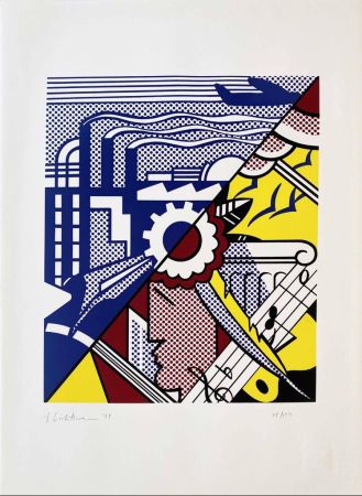 Siebdruck Lichtenstein - Industry and the Arts (II)