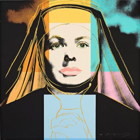Siebdruck Warhol - Ingrid Bergman The Nun (From “The Bells of St. Mary’s”)