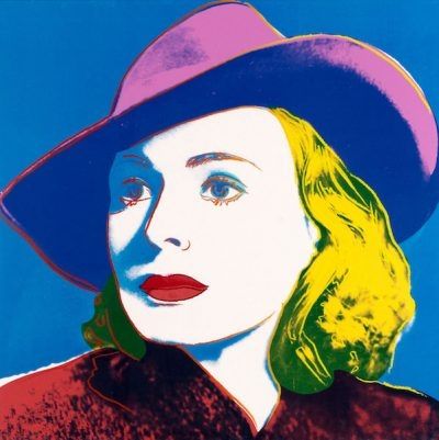 Siebdruck Warhol - Ingrid with Hat