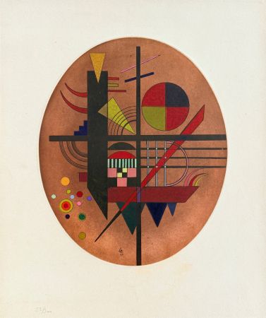 Radierung Und Aquatinta Kandinsky - Intime Mitteilung (Message intime)