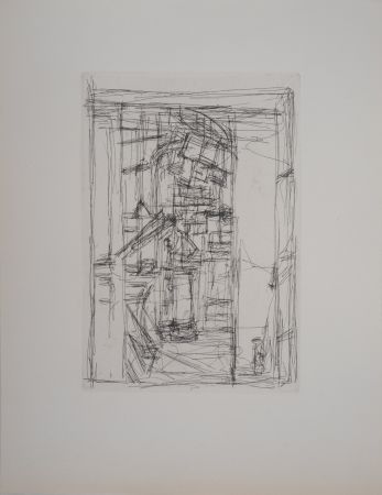 Stich Giacometti - Intérieur au poêle