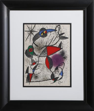 Lithographie Miró - Jaillie du Calcaire