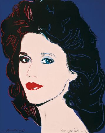 Siebdruck Warhol - Jane Fonda (FS II.268)
