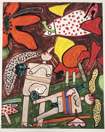 Digitale Druckgrafik Corneille - Jardin d'été, 1968 - Tirage à  45 ex