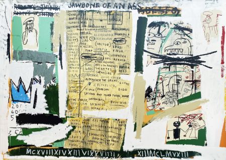 Siebdruck Basquiat - Jawbone of an Ass