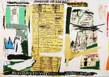 Siebdruck Basquiat - Jawbone of an ass