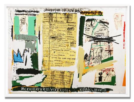 Siebdruck Basquiat - Jawbone of an ass