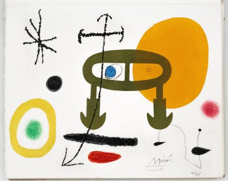 Lithographie Miró - Je n'Ai Jamais Appris à éCrire Ou Les Incipit