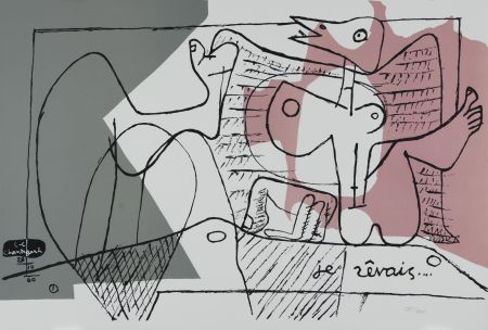 Lithographie Le Corbusier - Je zeraise (I Dreamed)