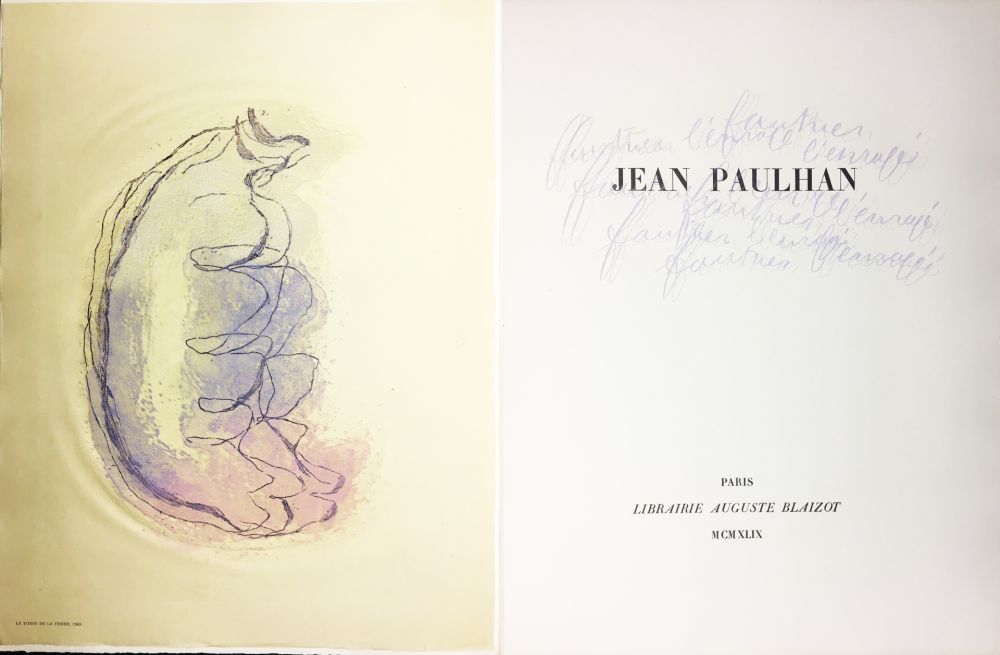 Illustriertes Buch Fautrier - Jean Paulhan : FAUTRIER L'ENRAGÉ (1949)